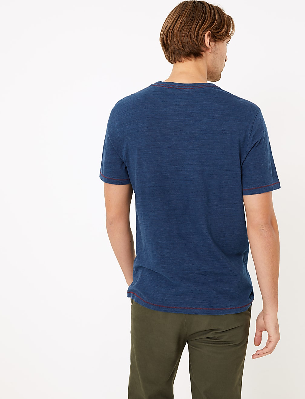 Pure Cotton Sunset Wave Print T-Shirt