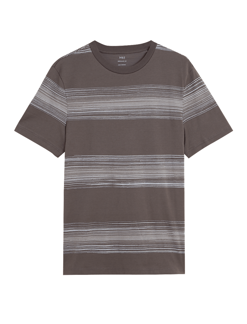 Cotton Rich Striped Crew Neck T-Shirt