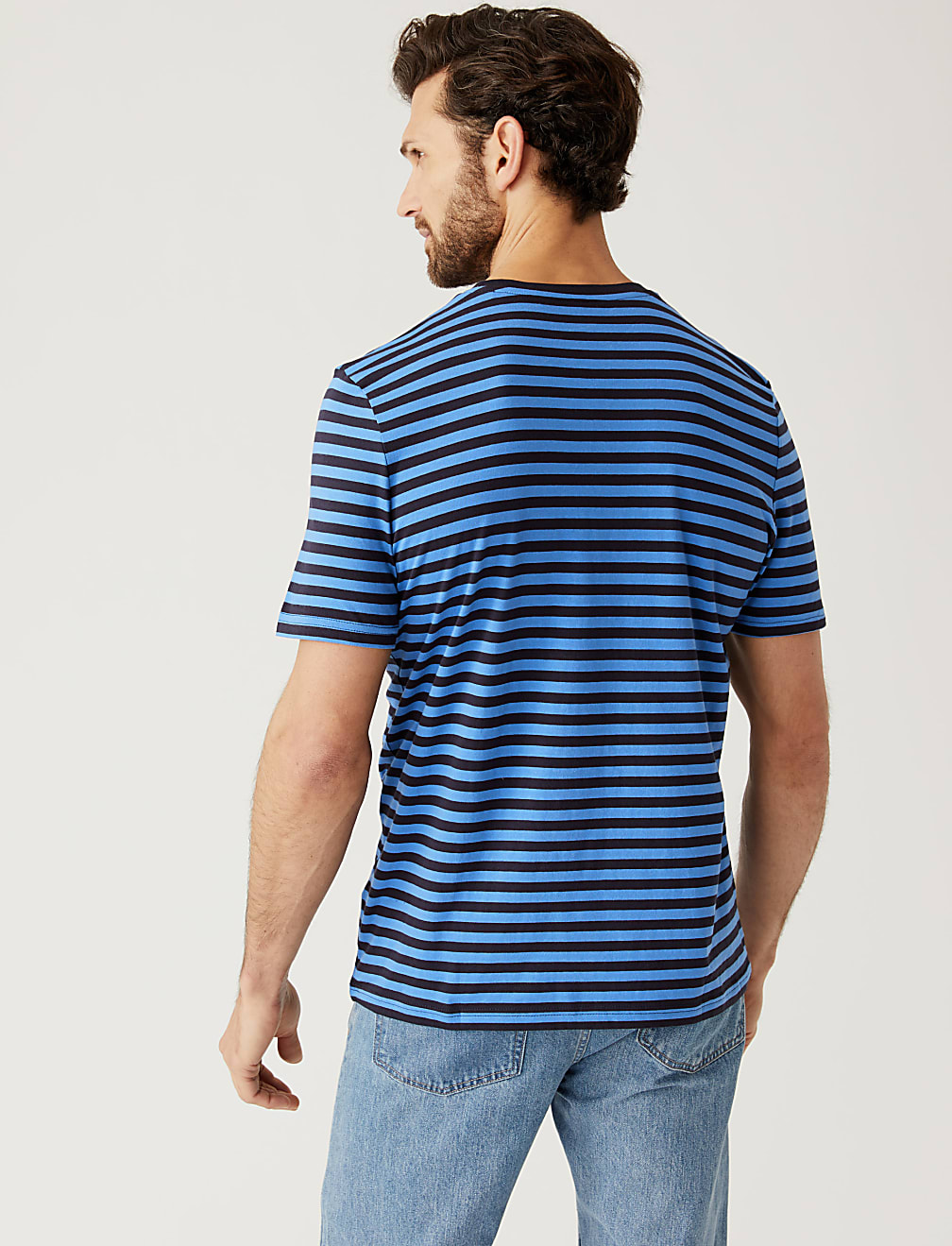 Pure Cotton Striped T-Shirt