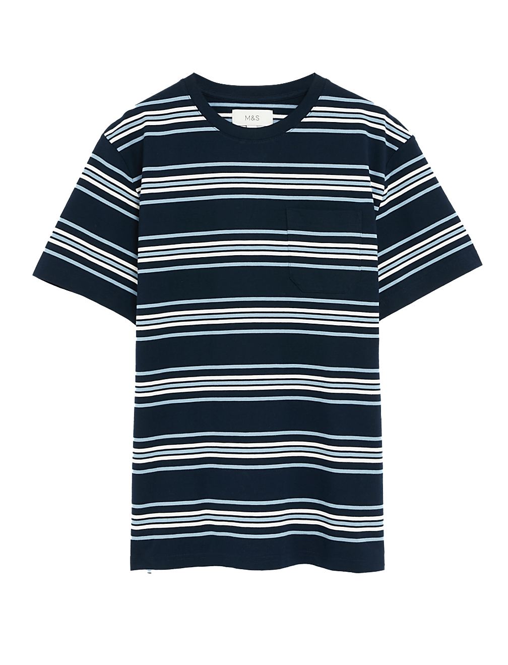 Pure Cotton Striped Heavy Weight T-Shirt