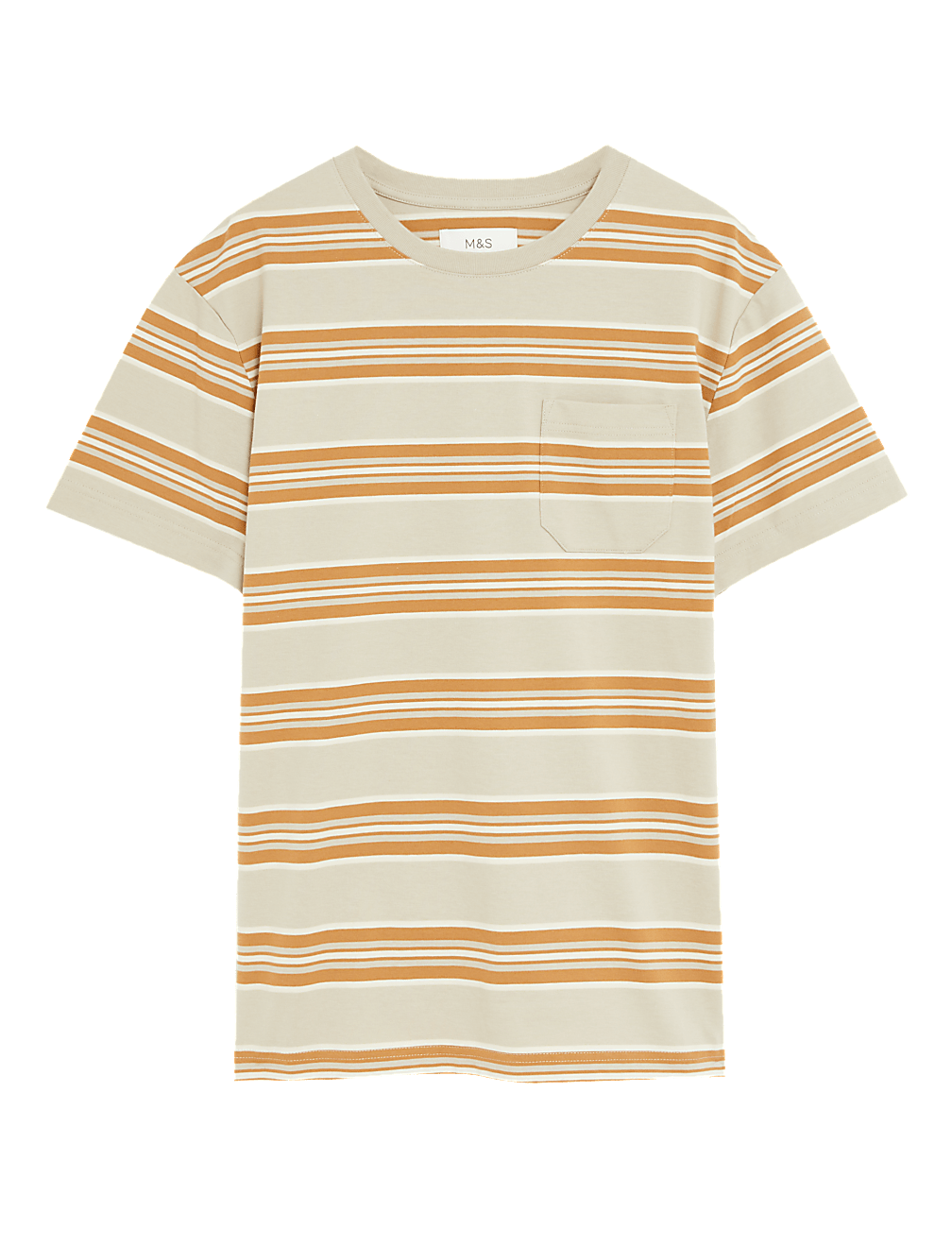 Pure Cotton Striped Heavy Weight T-Shirt