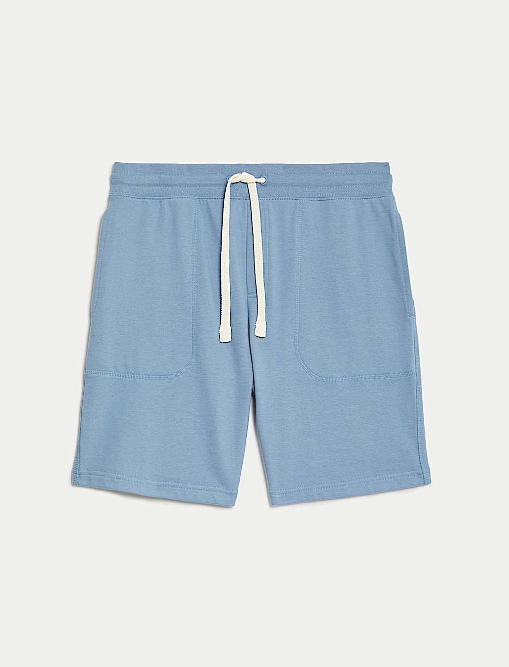Pure Cotton Drawstring Jersey Shorts