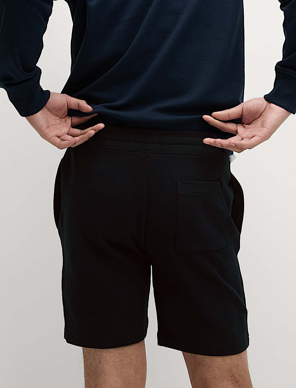 Pure Cotton Drawstring Jersey Shorts
