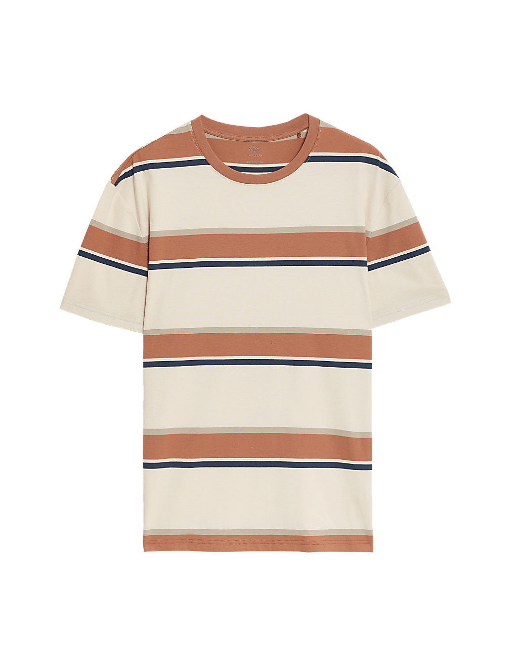 Pure Cotton Striped T-Shirt