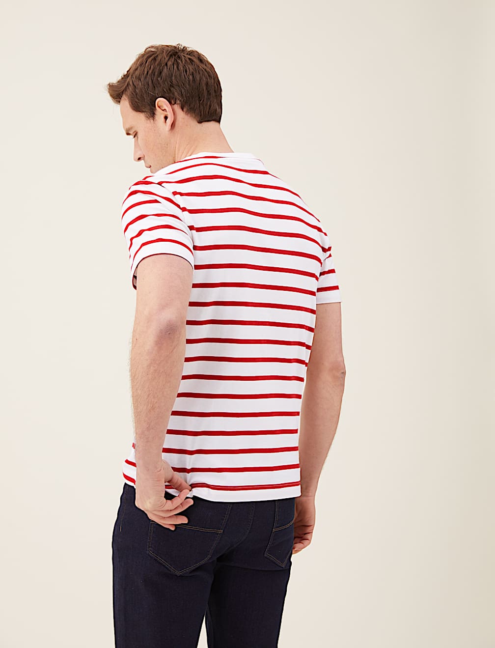 Pure Cotton Striped Heavy Weight T-Shirt