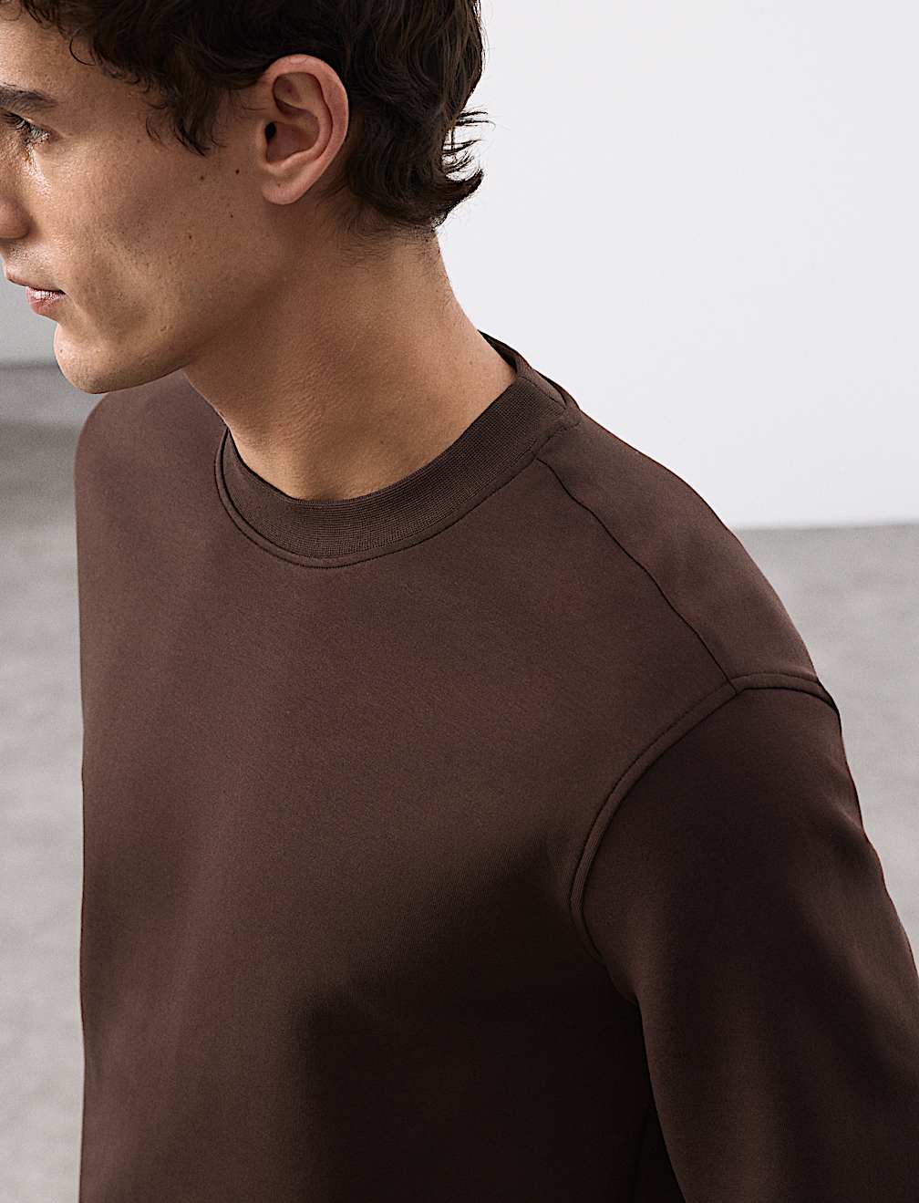 Cotton Rich Crew Neck Sweatshirt