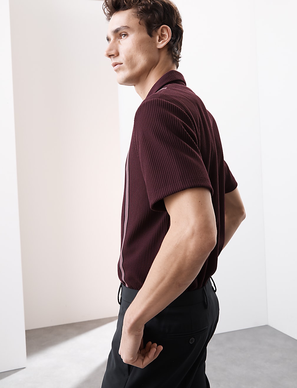 Textured Polo Shirt