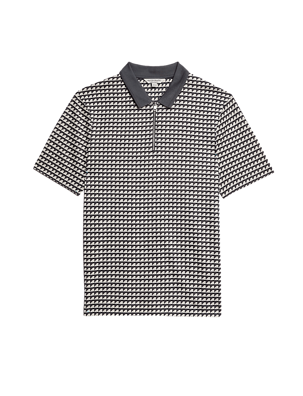 Pure Supima® Cotton Geometric Polo Shirt