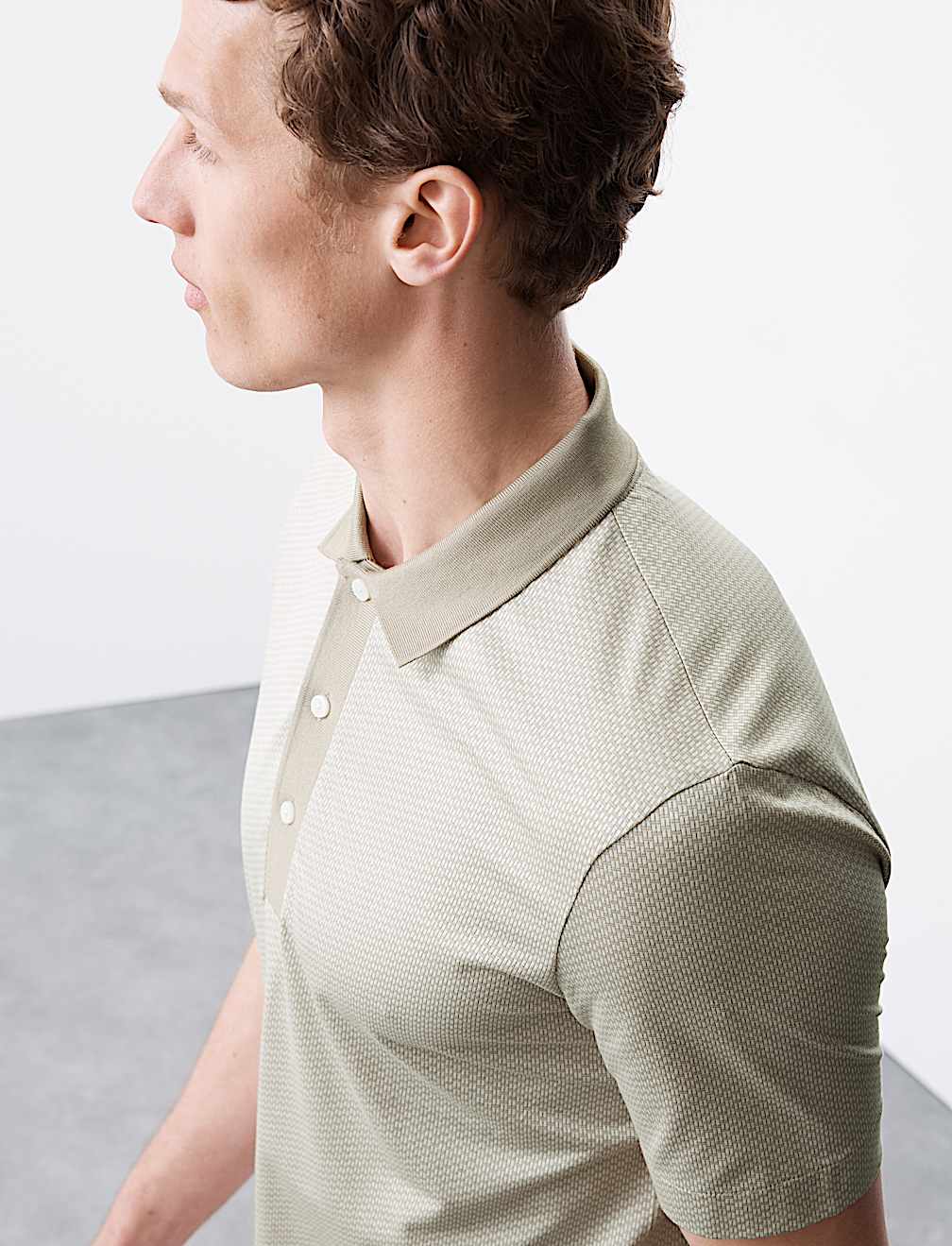Pure Supima® Cotton Jacquard Polo Shirt