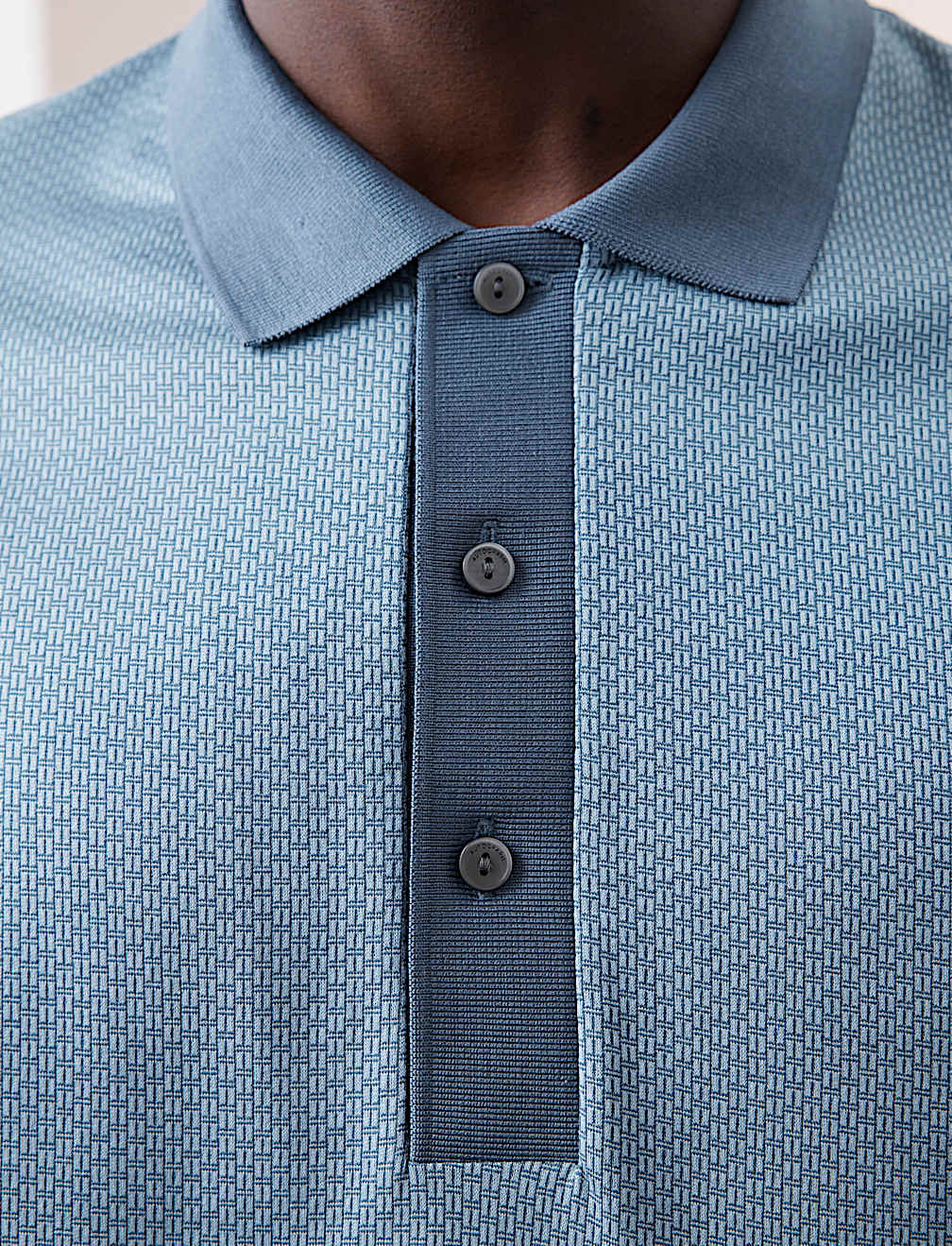 Pure Supima® Cotton Jacquard Polo Shirt