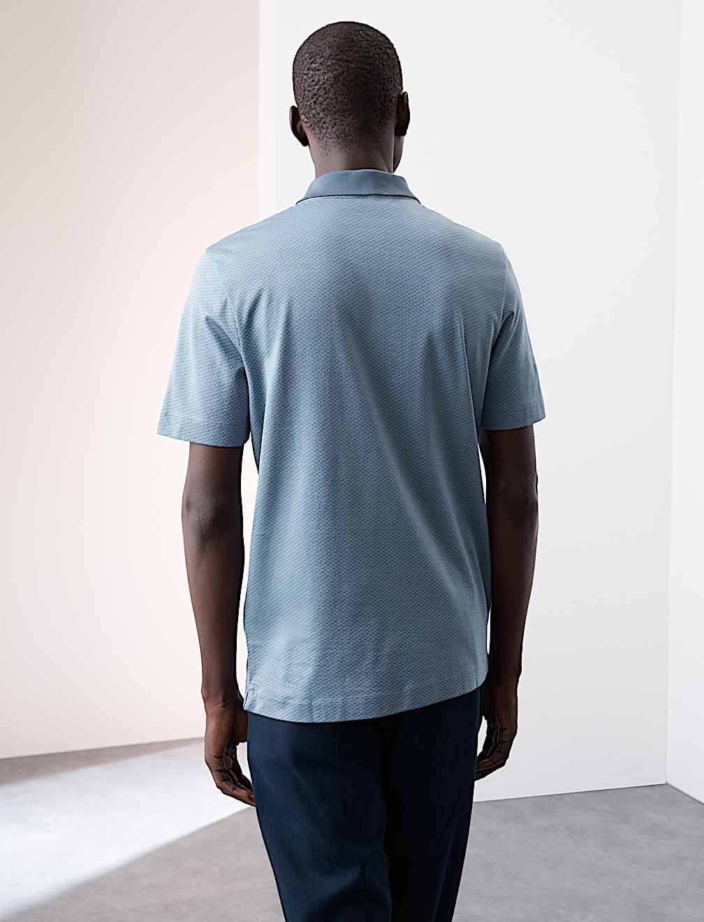 Pure Supima® Cotton Jacquard Polo Shirt