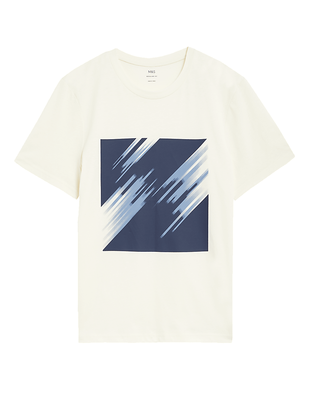 Pure Cotton Abstract Graphic T-Shirt