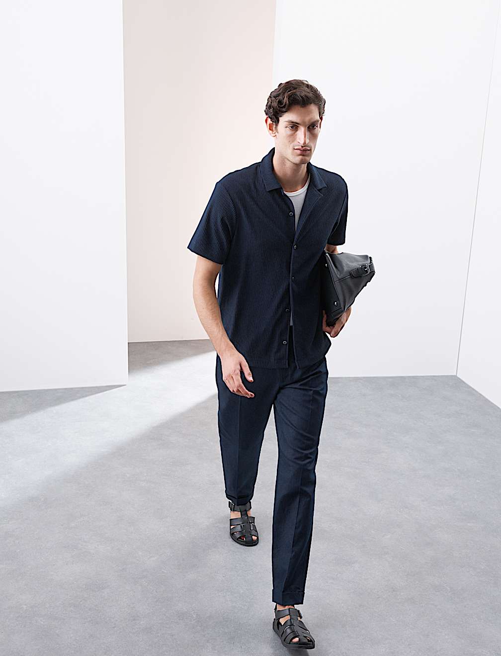 Cuban Collar Ottoman Revere Shirt