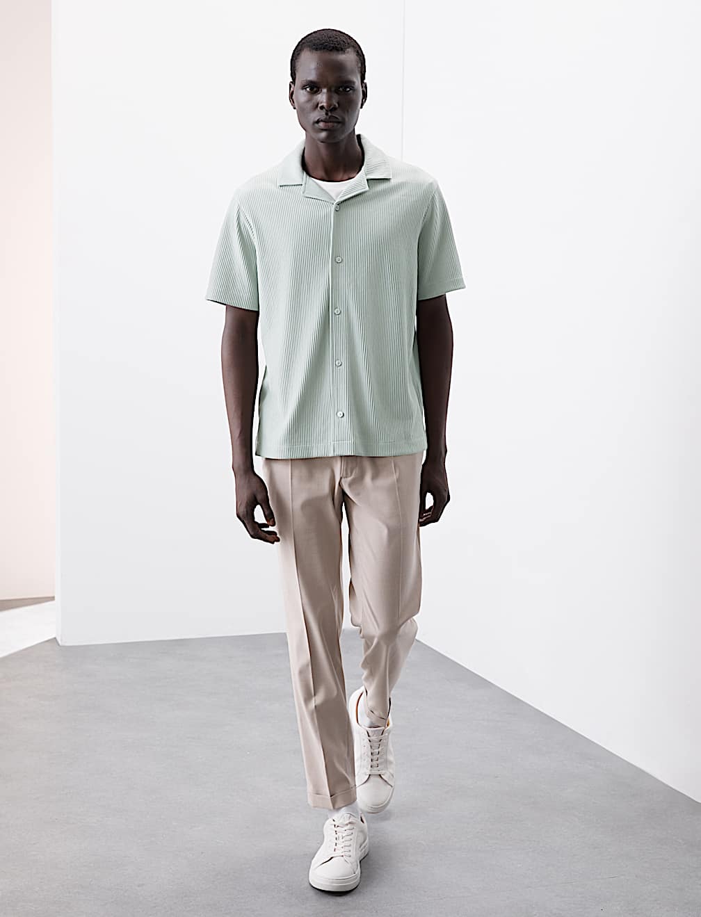 Cuban Collar Ottoman Revere Shirt
