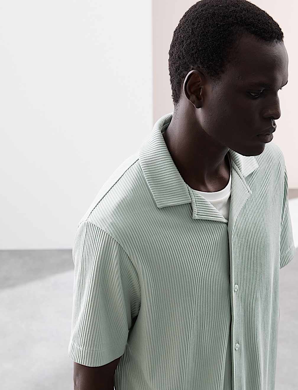 Cuban Collar Ottoman Revere Shirt
