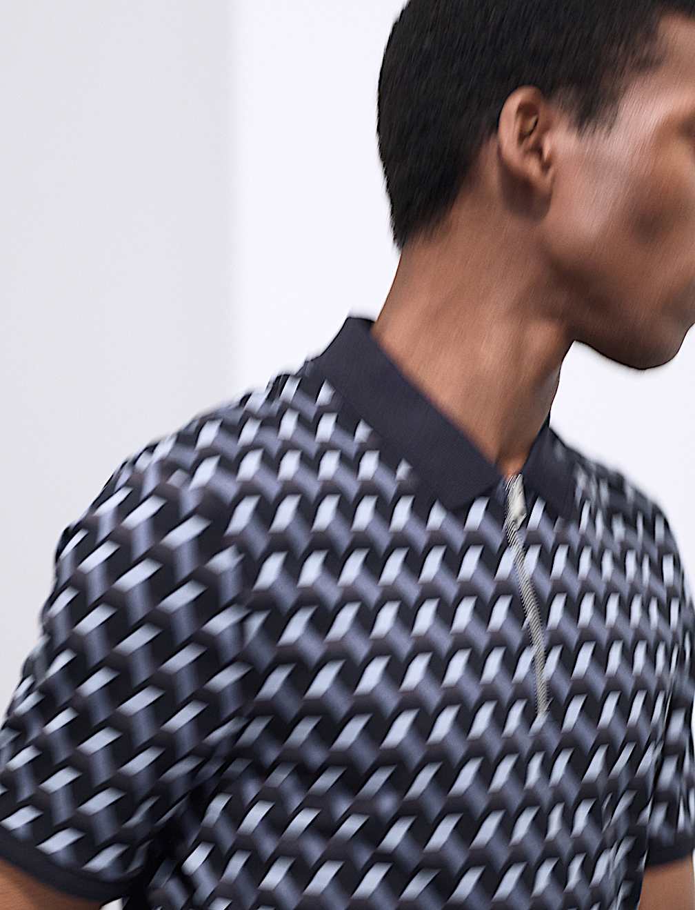 Pure Supima® Cotton Geometric Polo