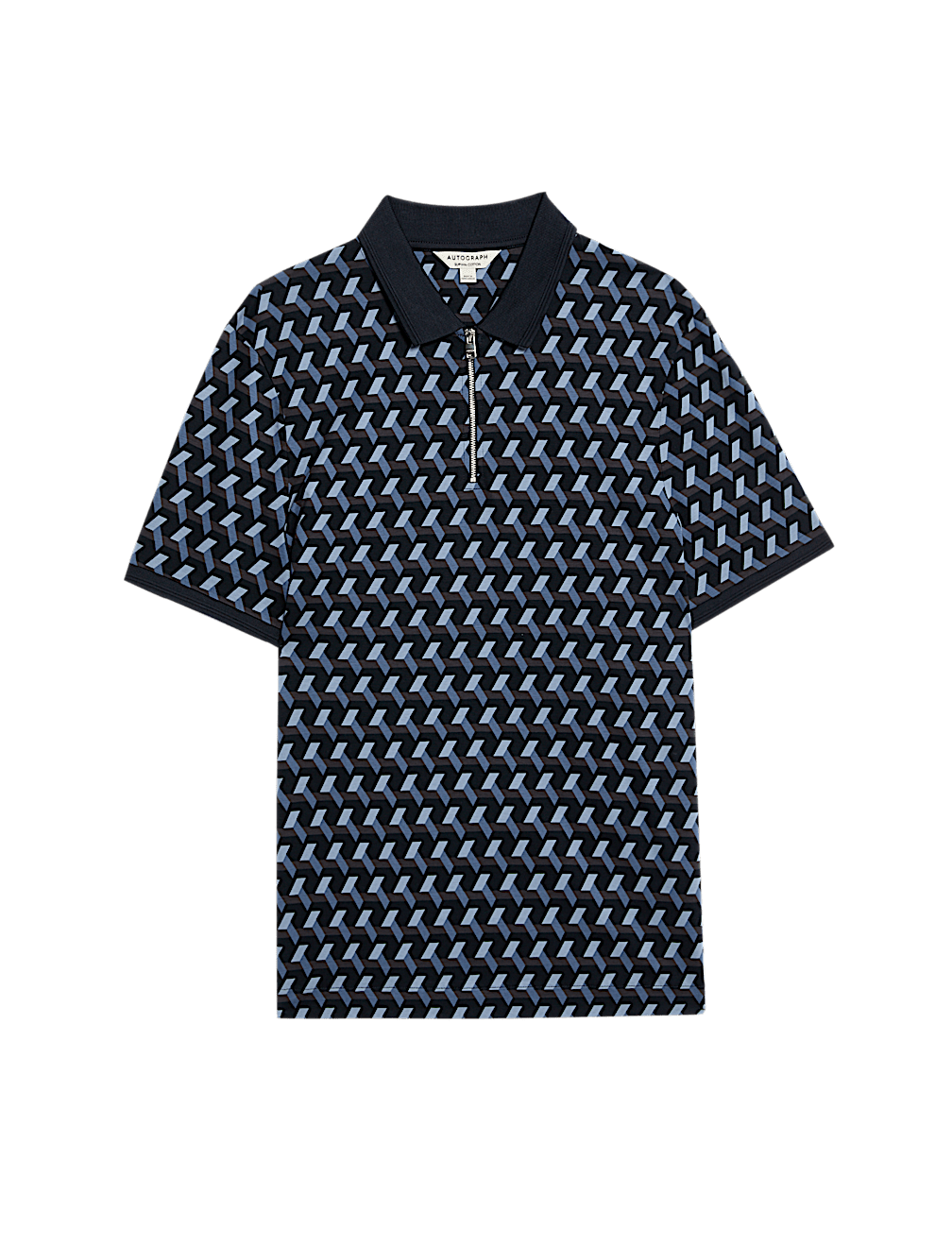 Pure Supima® Cotton Geometric Polo