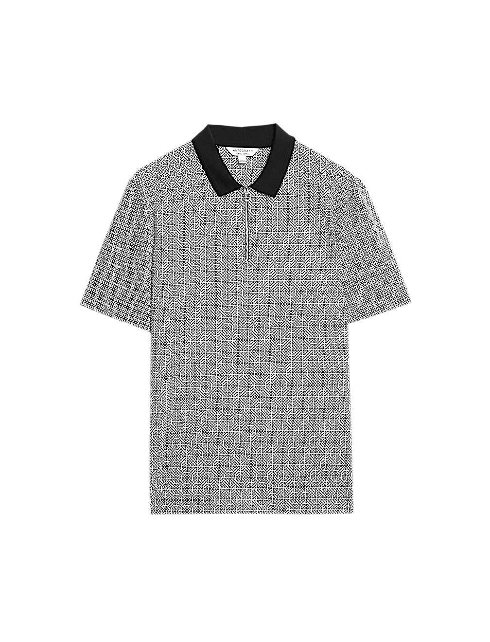 Pure Supima® Cotton Geometric Print Polo Shirt
