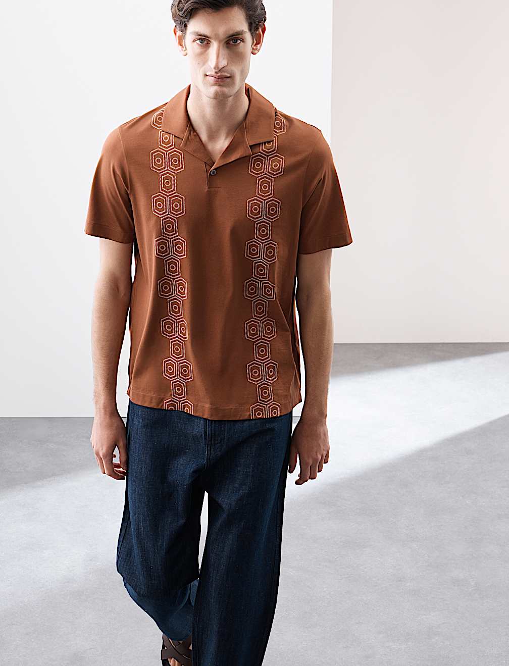 Pure Supima&reg; Cotton Embroidered Polo Shirt