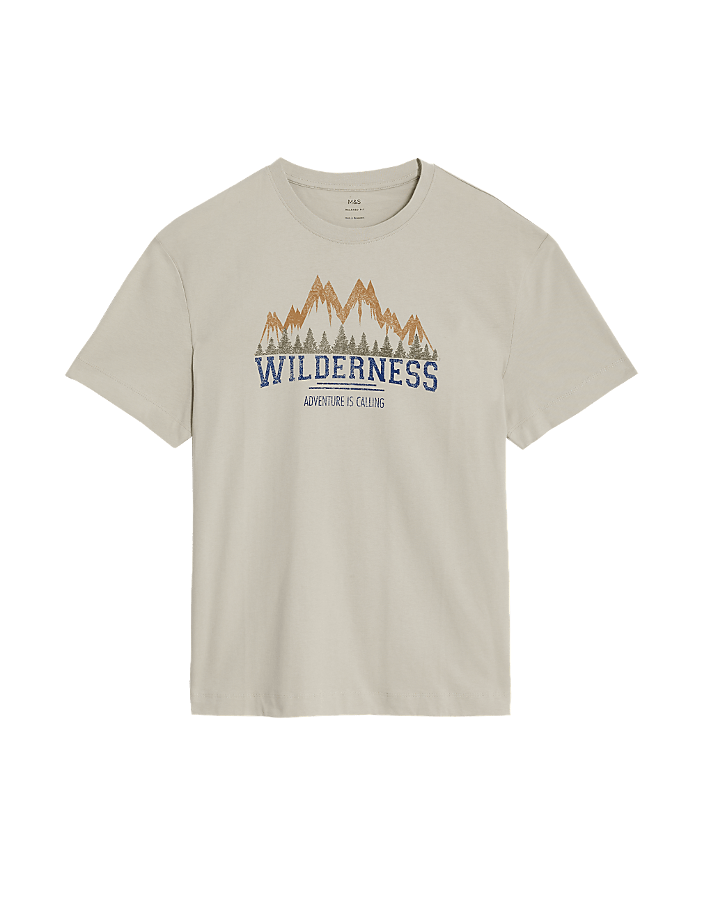 Relaxed Fit Pure Cotton Wilderness T-Shirt
