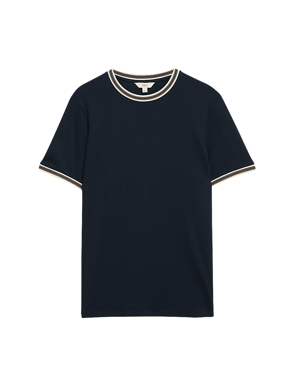 Pure Cotton Tipped T-Shirt