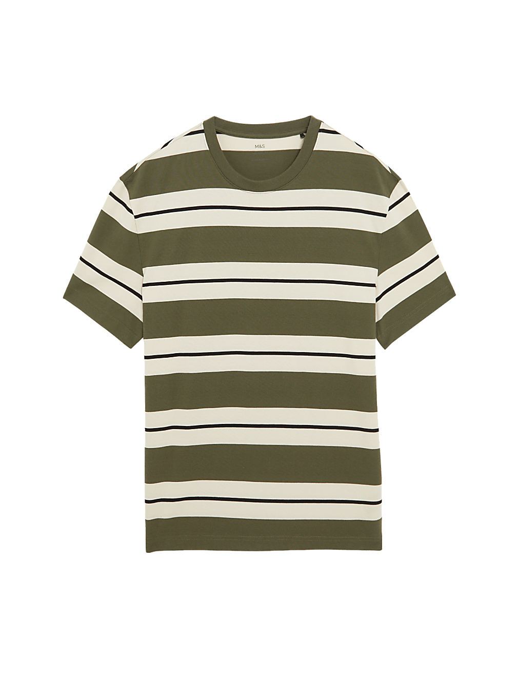 Pure Cotton Striped T-Shirt