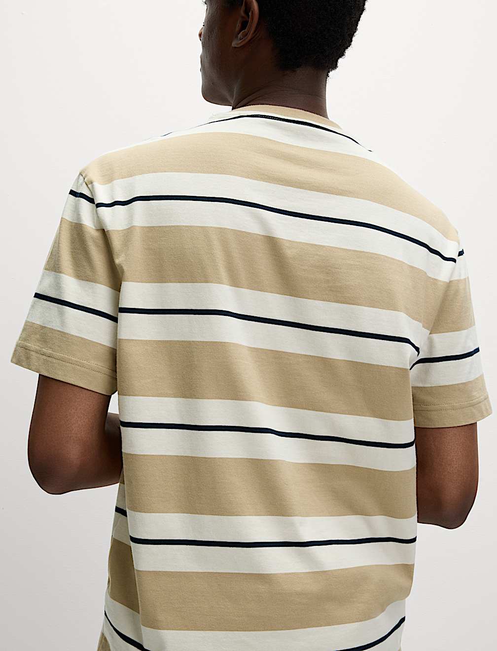 Pure Cotton Striped T-Shirt