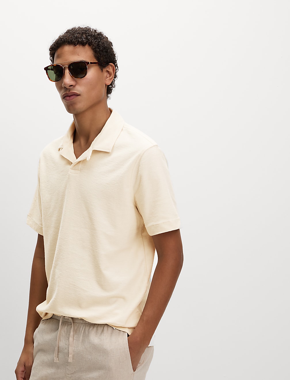 Cotton Rich Textured Polo Shirt