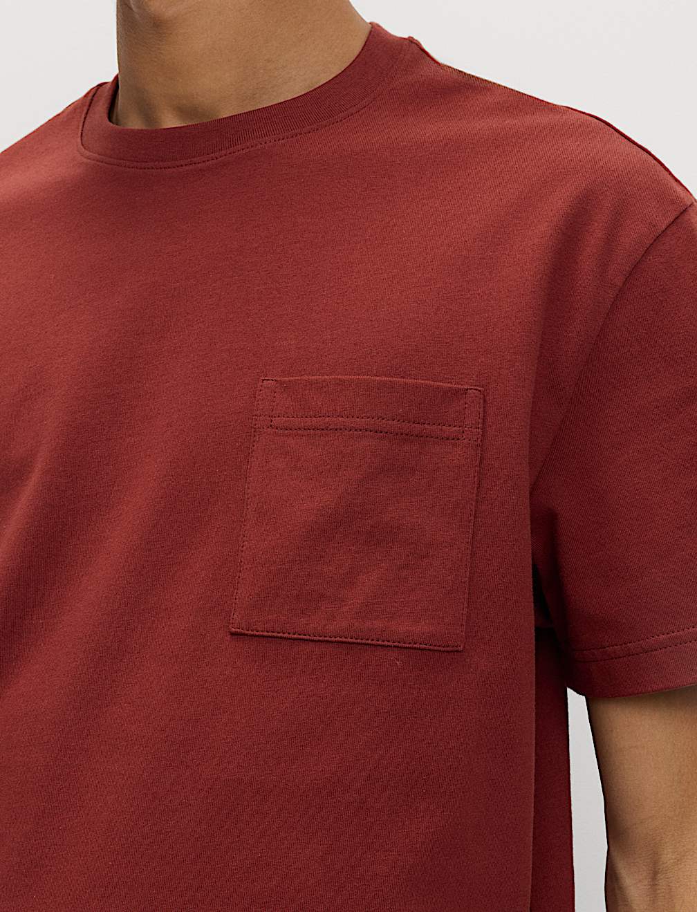 Pure Cotton Midweight Pocket T-shirt