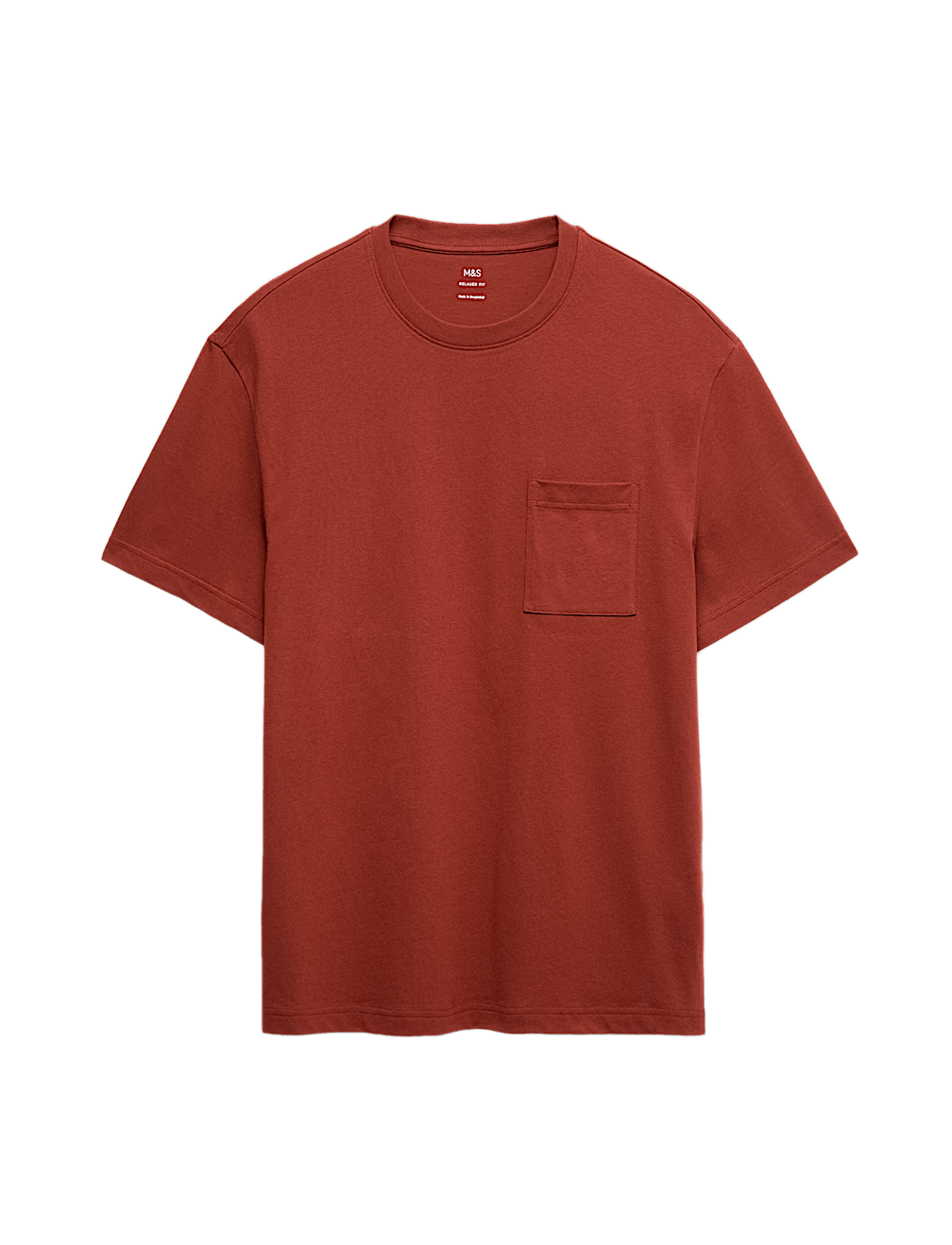 Pure Cotton Midweight Pocket T-shirt