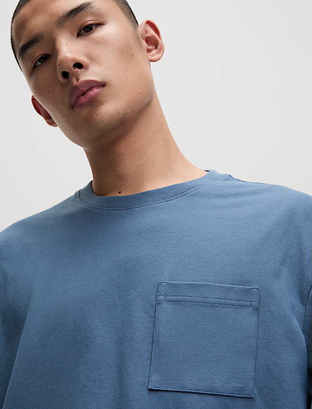 Pure Cotton Midweight Pocket T-shirt