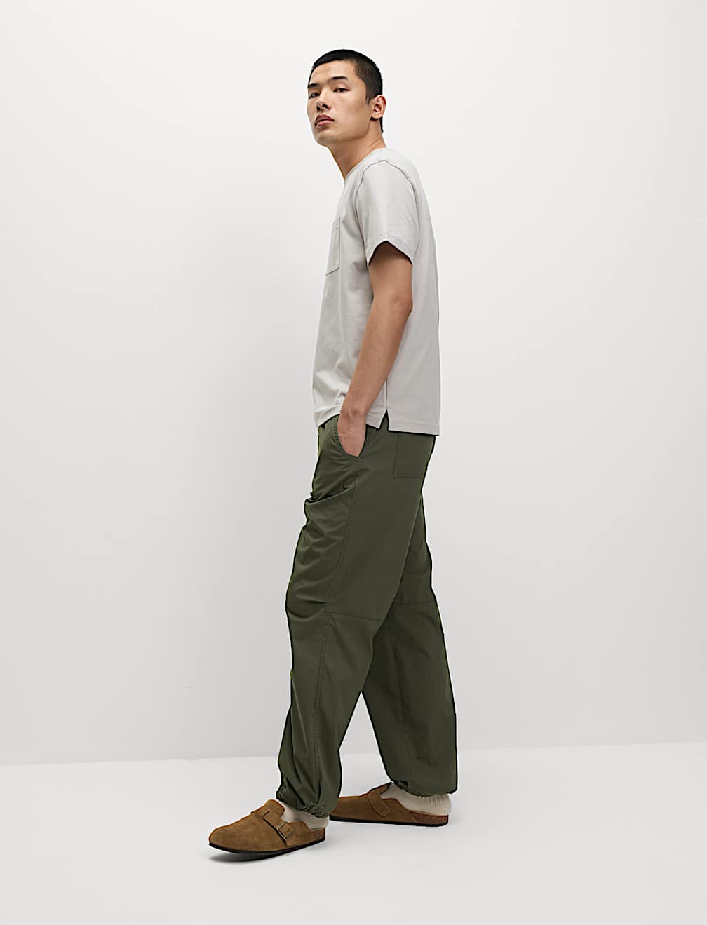 Pure Cotton Midweight Pocket T-shirt