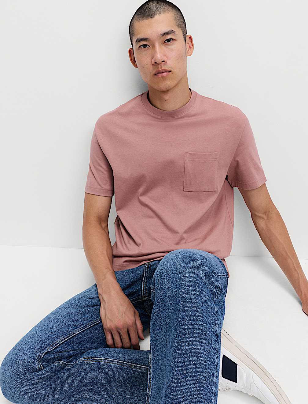 Pure Cotton Midweight Pocket T-shirt