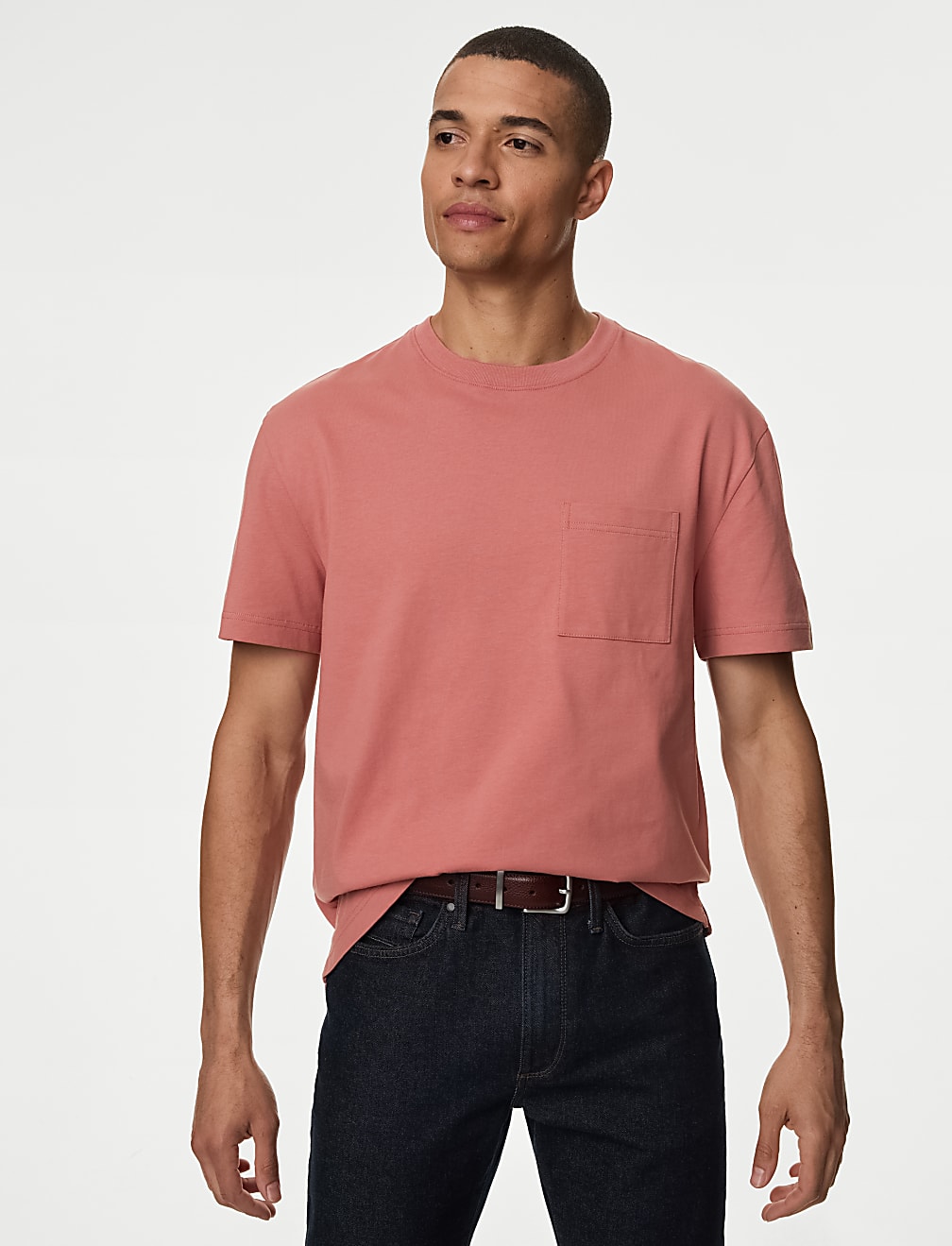 Pure Cotton Midweight Pocket T-shirt