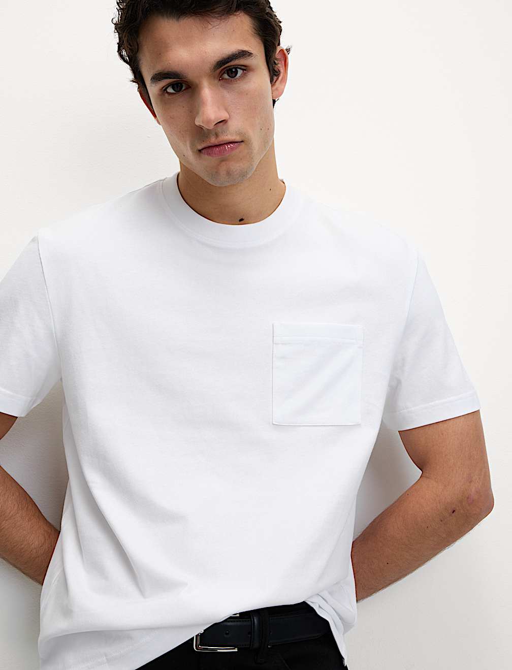 Pure Cotton Midweight Pocket T-shirt