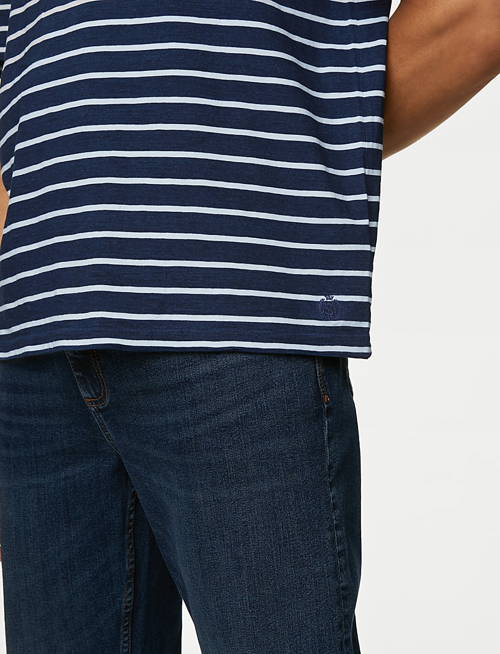 Pure Cotton Striped T-Shirt