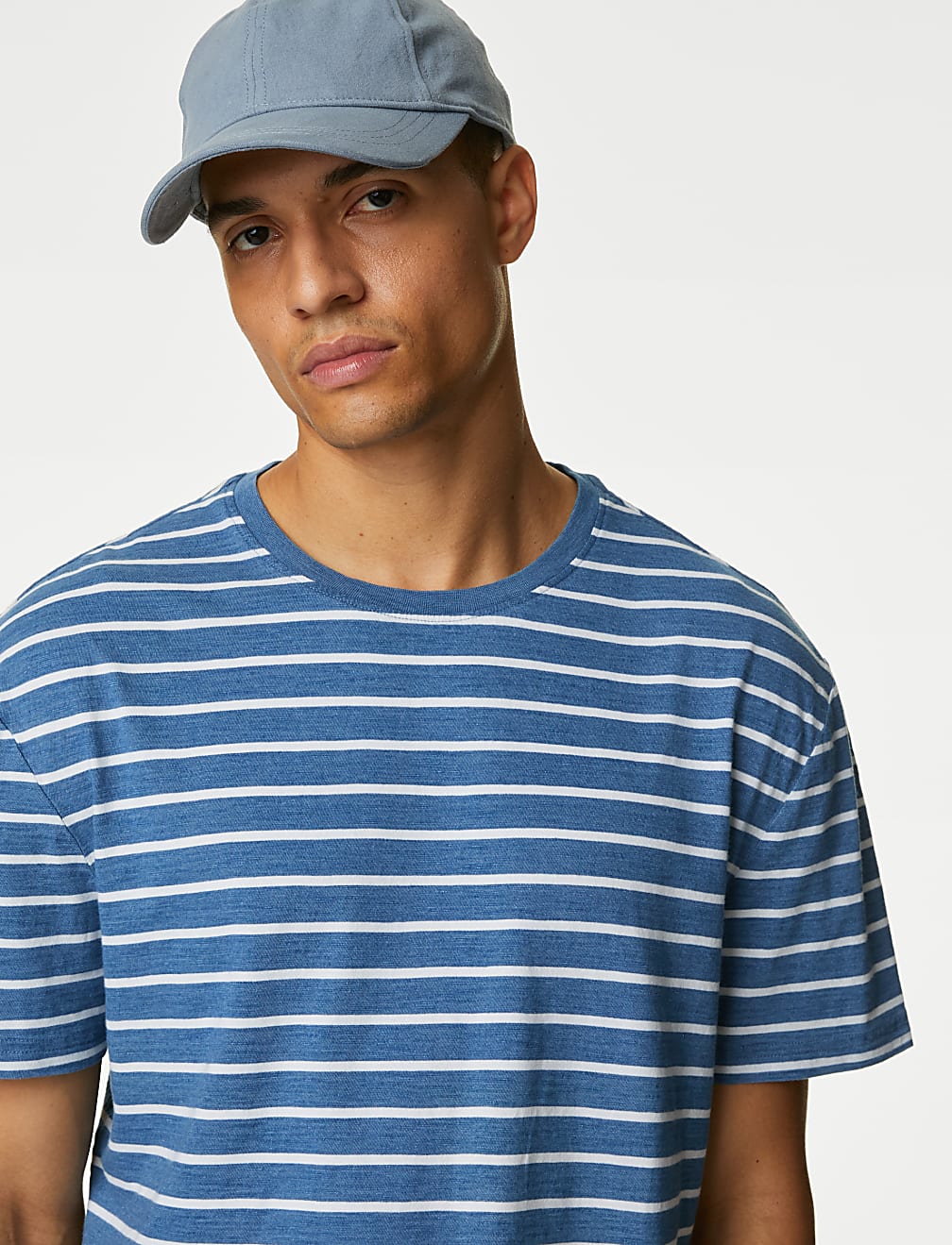 Pure Cotton Striped T-Shirt