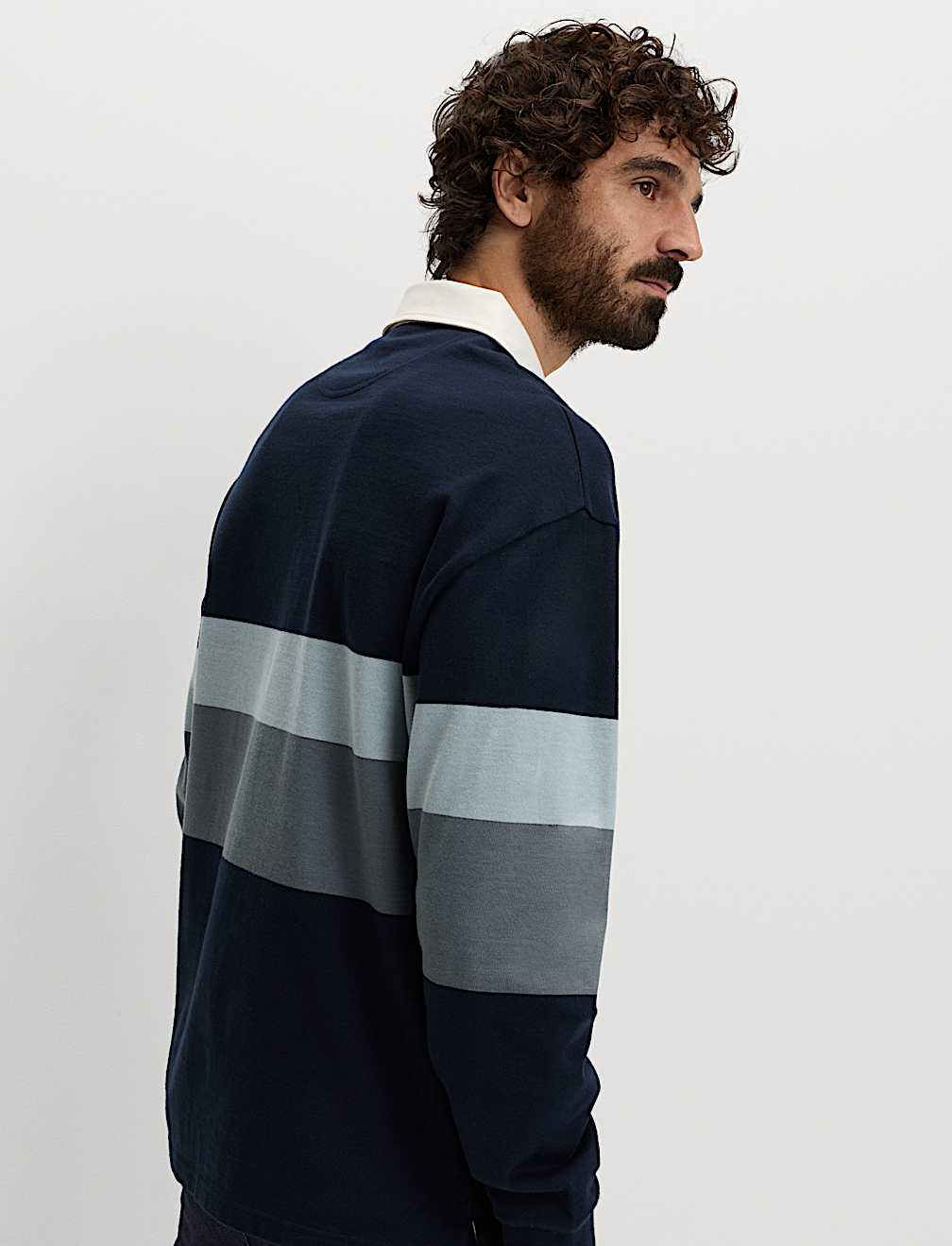 Pure Cotton Striped Rugby Shirt