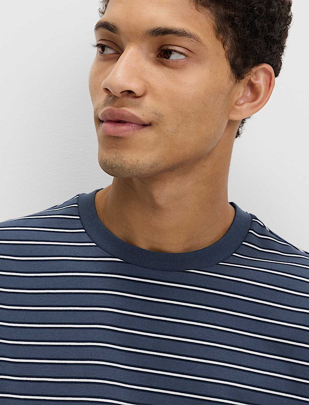 Relaxed Fit Cotton Rich Stripe T-Shirt