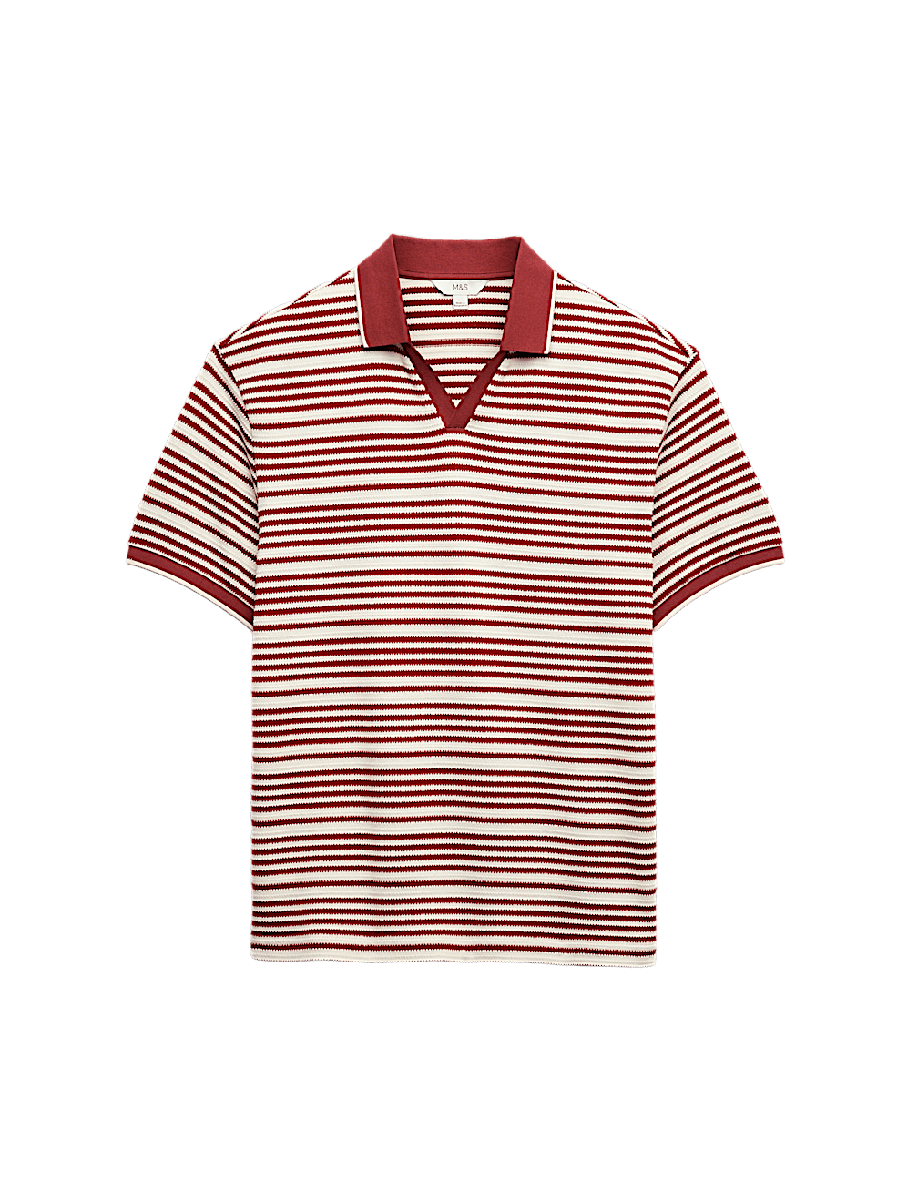 Relaxed Fit Cotton Rich Textured Polo Shirt