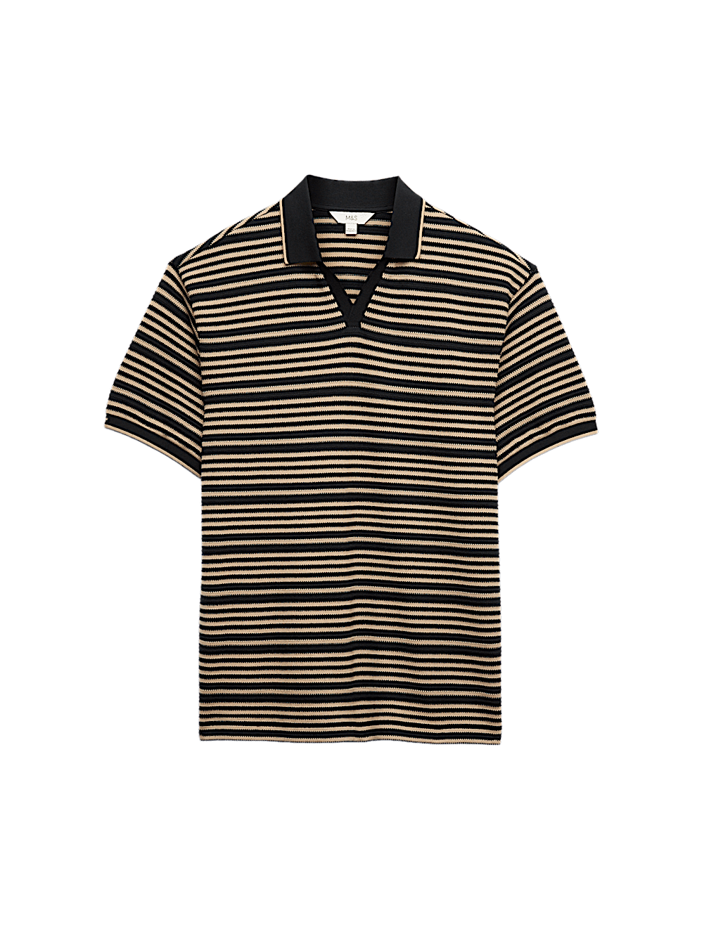 Relaxed Fit Cotton Rich Textured Polo Shirt