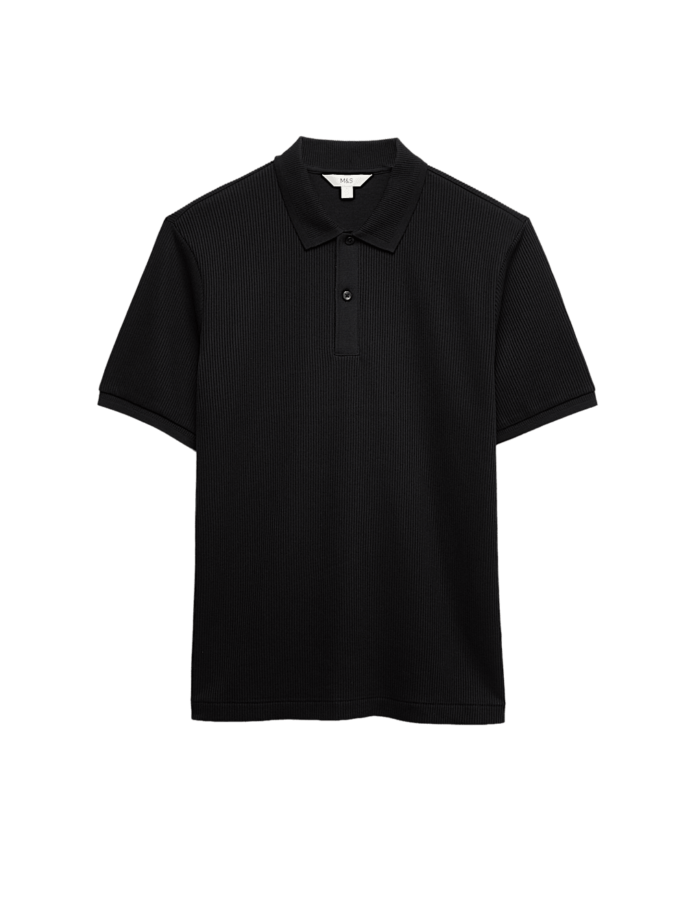 Pure Cotton Textured Polo Shirt