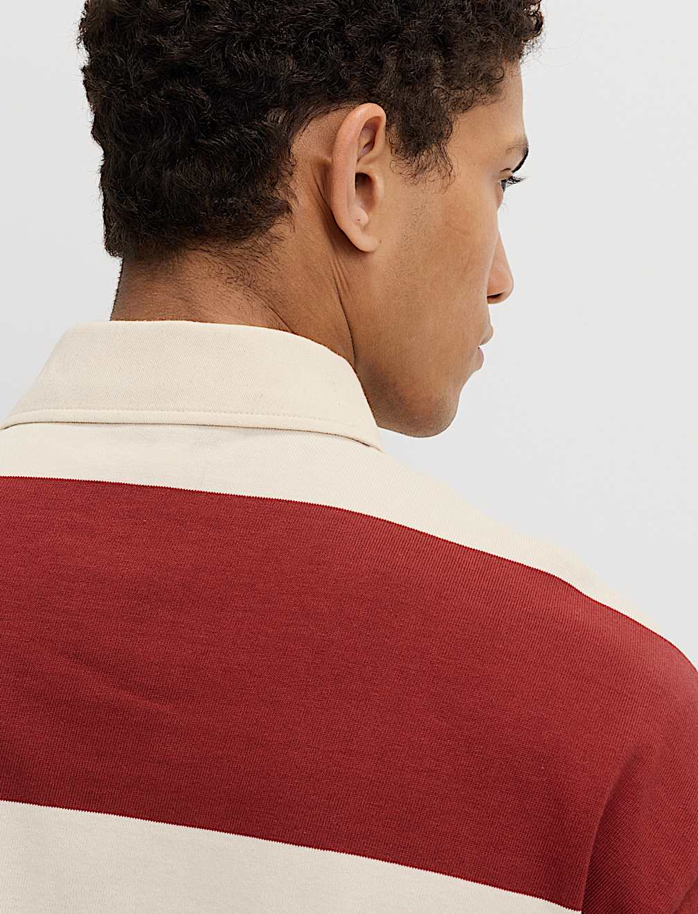 Pure Cotton Striped Rugby Shirt