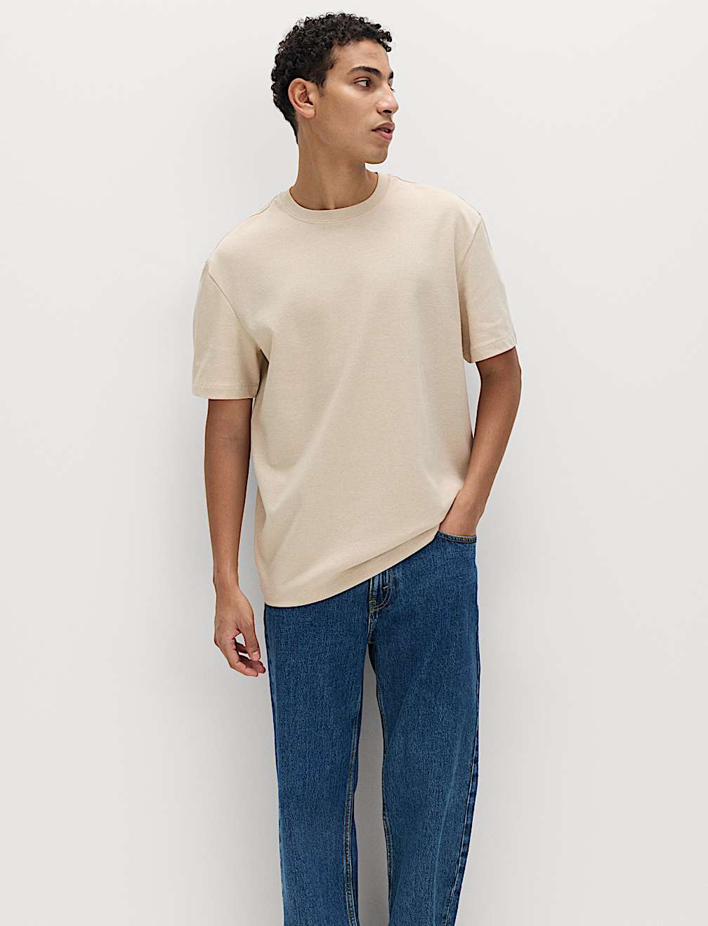 Cotton Rich Ultimate Performance Striped T-Shirt