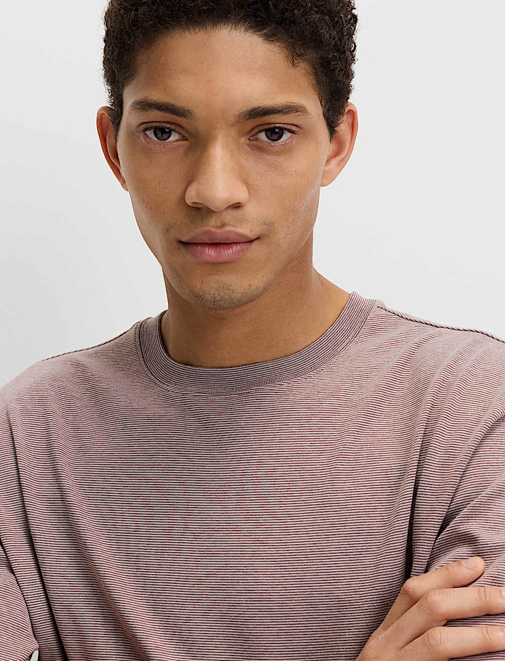 Cotton Rich Ultimate Performance Striped T-Shirt