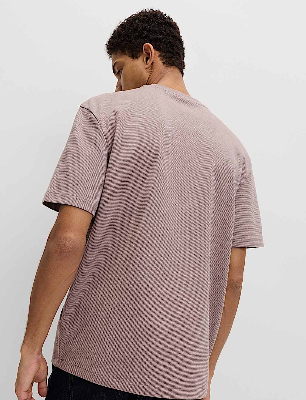 Cotton Rich Ultimate Performance Striped T-Shirt