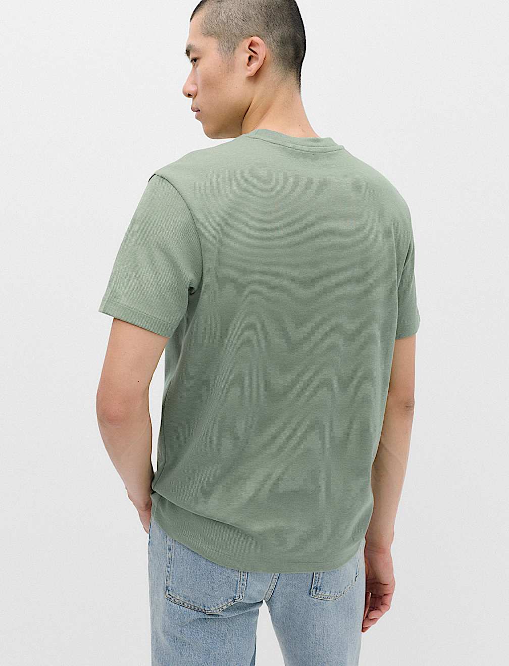 Relaxed Fit Cotton Rich Ultimate Performance Striped T-Shirt