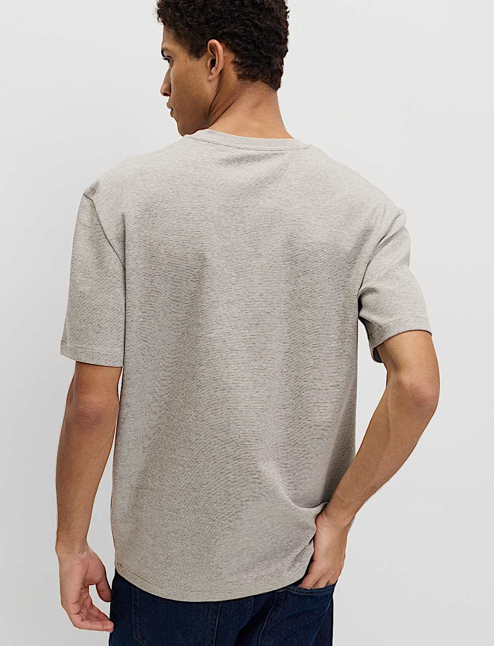 Cotton Rich Ultimate Performance Striped T-Shirt