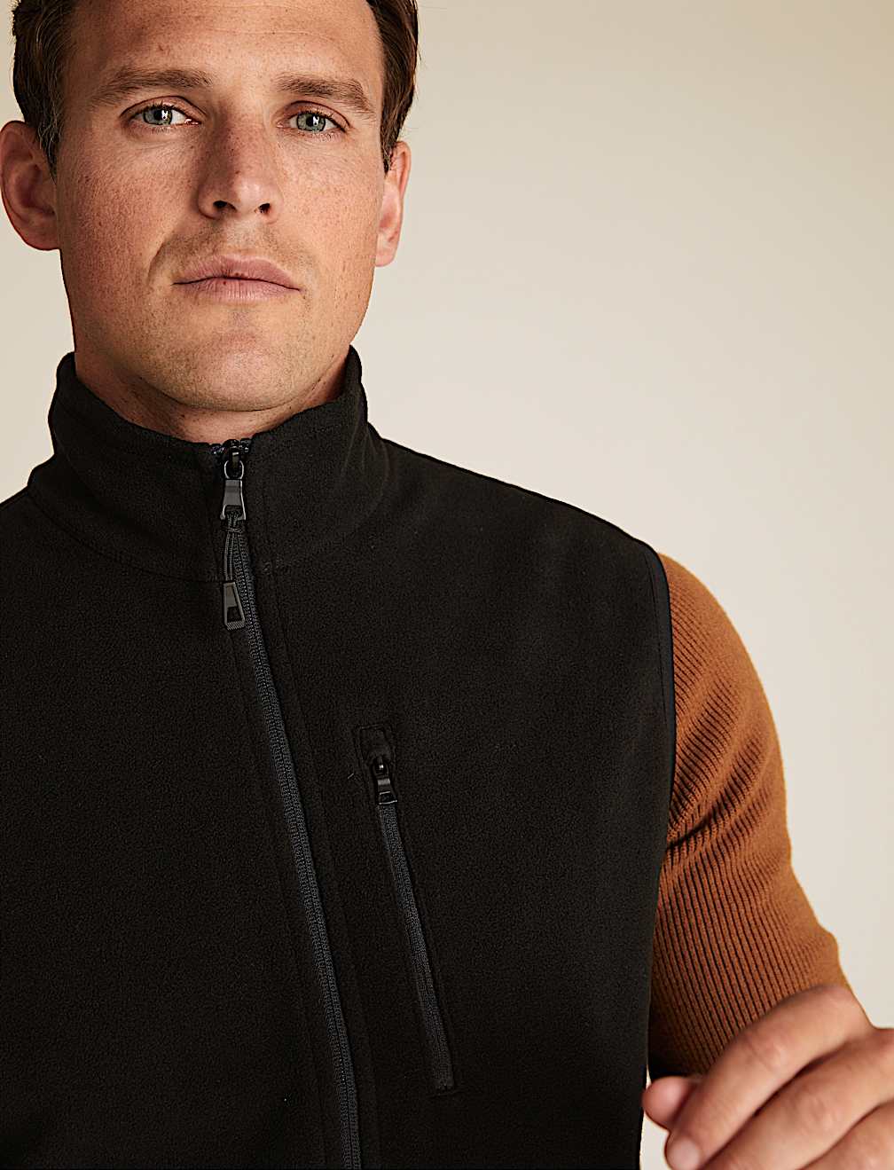 Zip Up Fleece Gilet