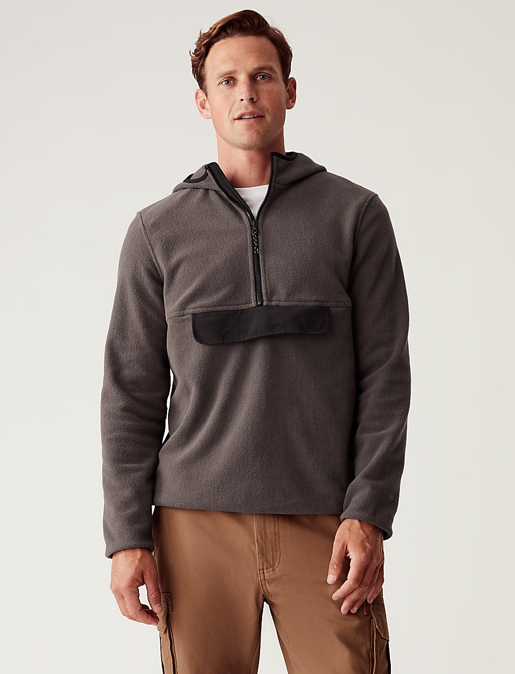 Zip Up Micro Fleece Hoodie